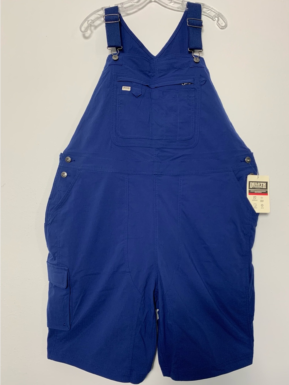 NWT 2X - 10” Inseam Duluth Heirloom Gardening Short Overalls Blue Garden Bibs